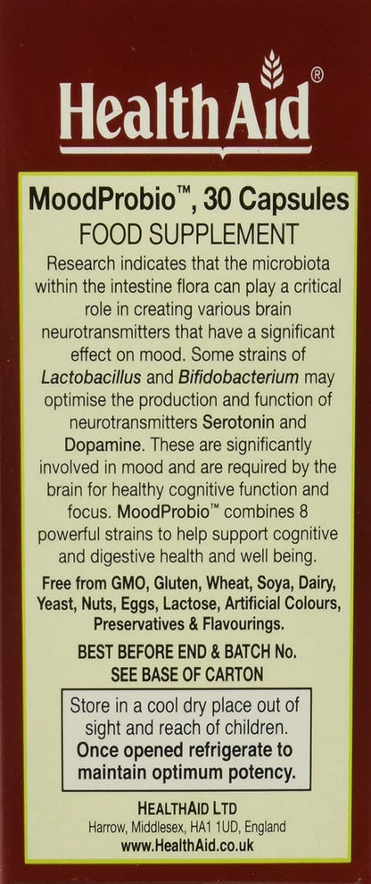 Health Aid Moodprobio 30Billion Vegan 30Vcaps. 0.021 21g