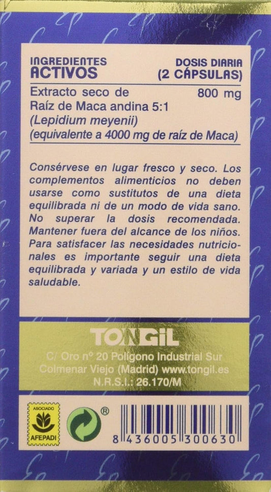 Tongil Pure State Maca 2000 mg Pack 2 units (60+60 capsules) (2)