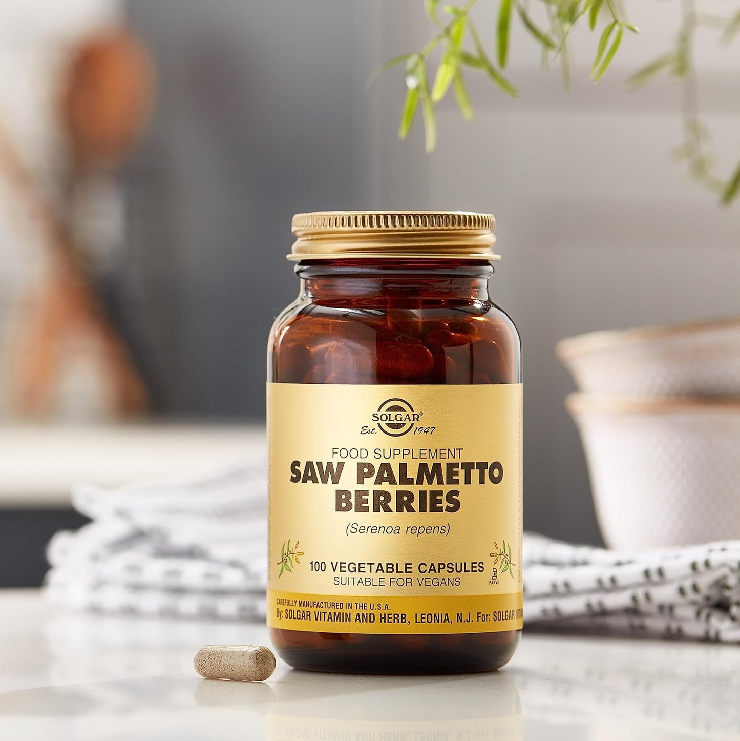 Solgar - Sabal Berry Extract (Serenoa repens) - 100 Vegetable Capsules