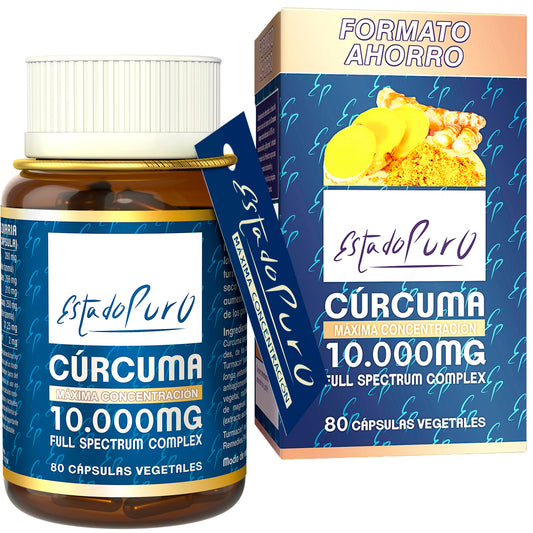 Turmeric 10000 mg extract black pepper 2-pack 80 capsules