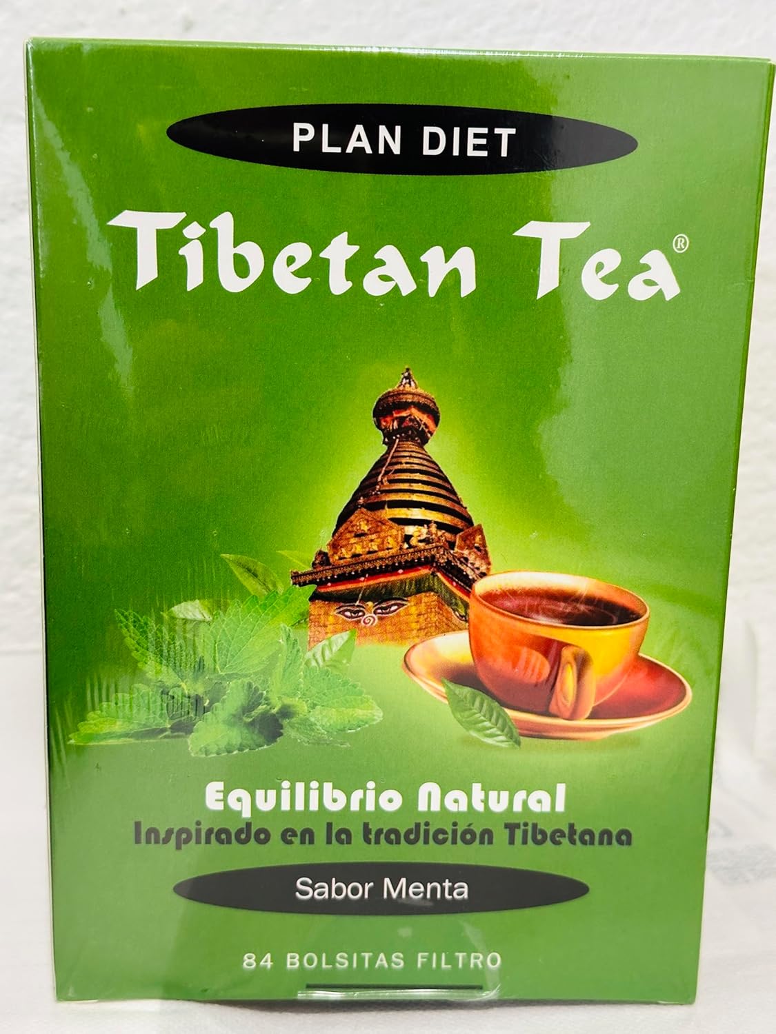 Tibetan Tea Infusión de Hierbas Menta - 84 bolsitas
