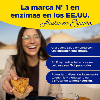 Enzymedica, Glutenease, Indicated Against Gluten and Casein, Enzyme Formula Reduces Gases, Improves Nutrient Absorption, Gluten Free, Dairy Free, Vegan, 60 Capsules