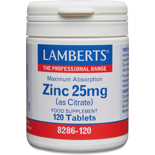 Chelated Zinc 25 mg 120 Tablets