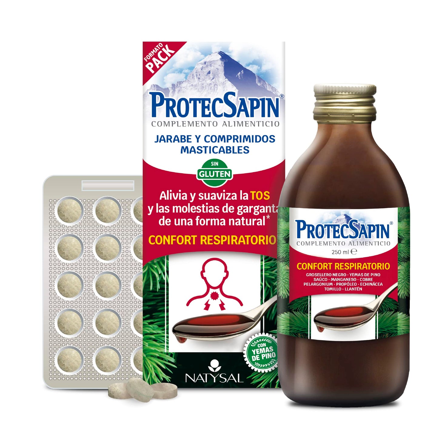 PROTECSAPIN SYRUP | With Pine Yolks and Plant Extracts | Natural Defenses| NATYSAL