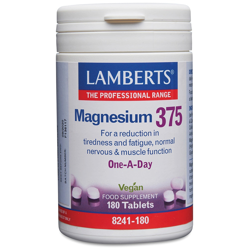 Magnesio 375 mg 180 comprimidos Lamberts