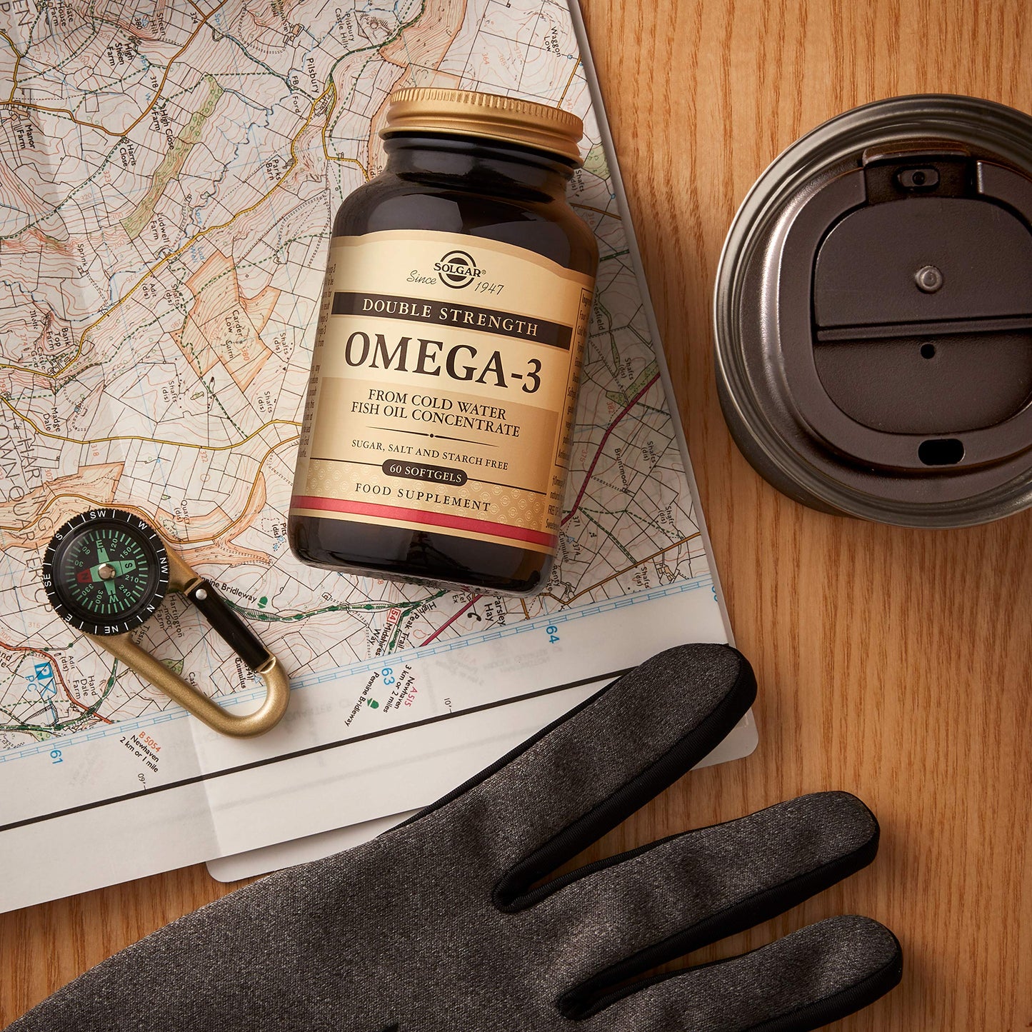 Solgar | Double Strenght Omega 3 | Food Supplement with EPA and DHA | With Omega 3 | For Men and Women | 60 Capsules