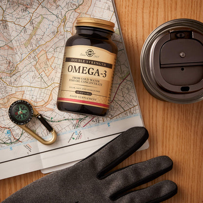 Solgar | Double Strenght Omega 3 | Food Supplement with EPA and DHA | With Omega 3 | For Men and Women | 60 Capsules