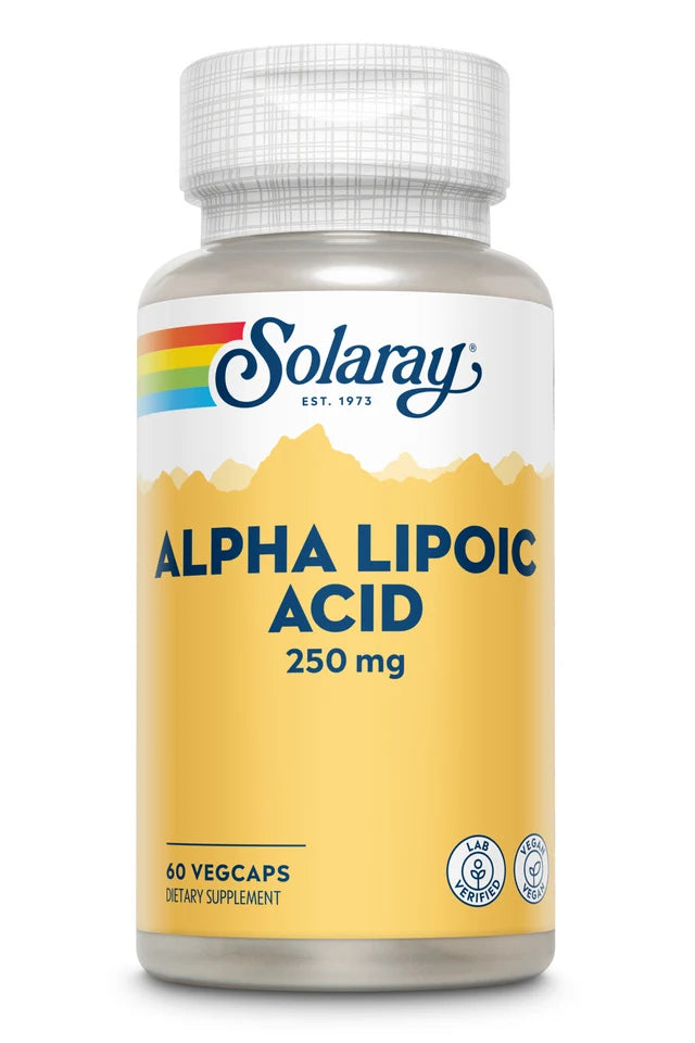Ácido Alfa Lipoico 250 mg 60 vegcaps Solaray