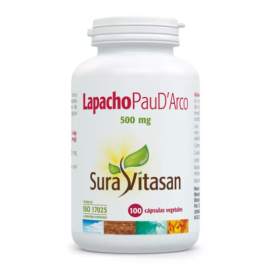 Sura Vitasan Lapacho Pau D'Arco 500 mg 100 cápsulas