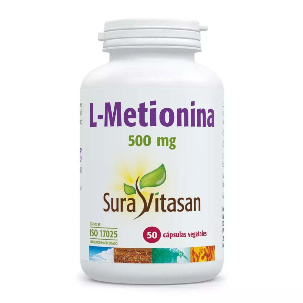 L-Metionina 500 mg 50 cápsulas - Sura Vitasan