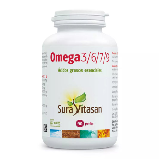 Omega 3-6-7-9 Multiomega 90 perlas - Sura Vitasan