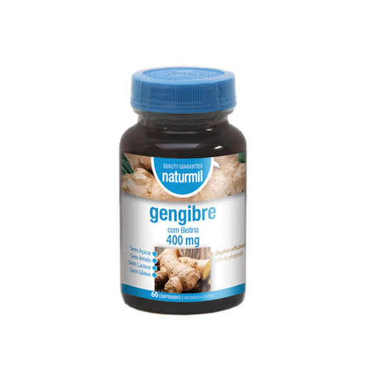 Naturmil Jengibre con Biotina 400 mg 60 comprimidos