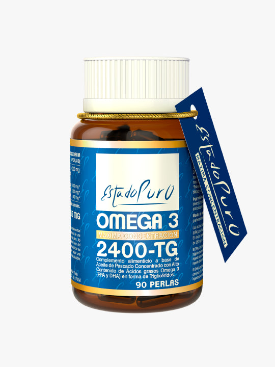 Omega-3 aceite pescado EPA 1200 mg DHA 800 mg 90 perlas