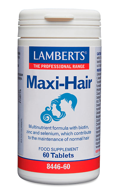 Maxi-Hair biotina, zinc y selenio 60 tabletas