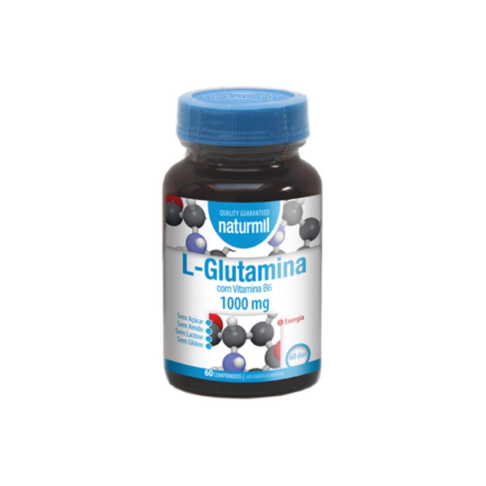 Naturmil L-Glutamina 1000 mg con Vitamina B6 60 comprimidos