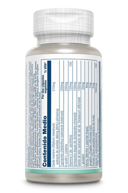 Limpieza hepatoprotectora extracto herbal 60 cápsulas