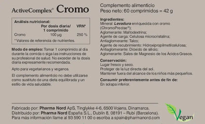 Pharma Nord Cromo orgánico para regular el azúcar