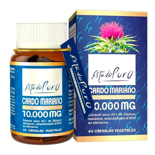 Cardo Mariano Estado Puro 10.000 mg Tongil - frasco y caja