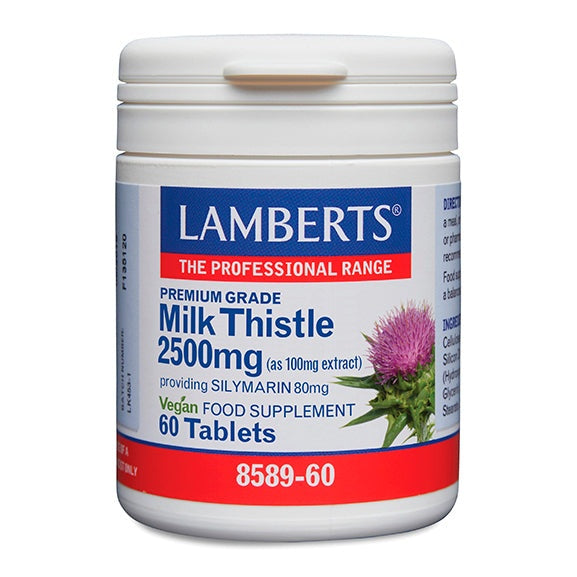 Cardo Mariano 2500mg Lamberts 60 comprimidos