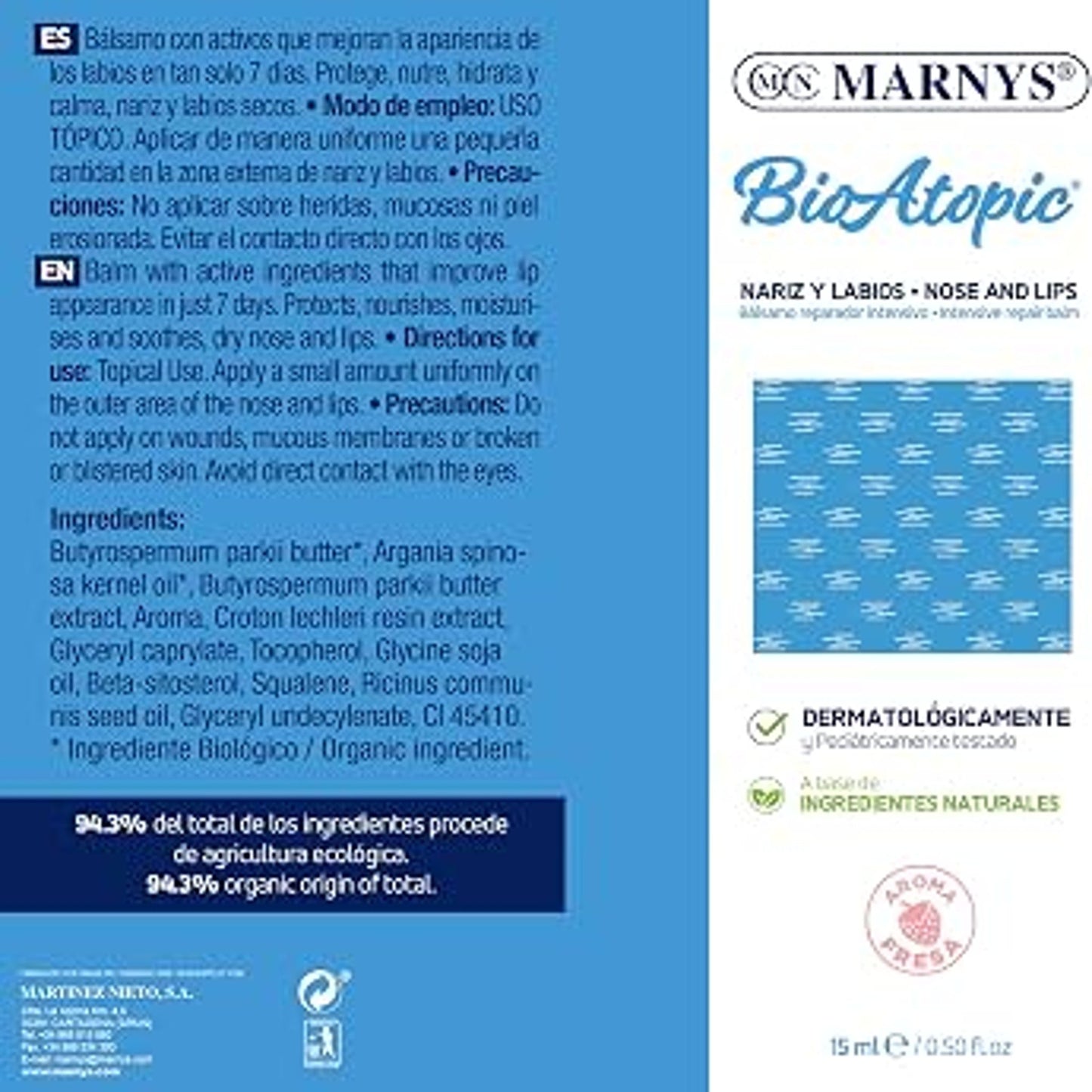 BioAtopic Nariz y Labios 15 ml