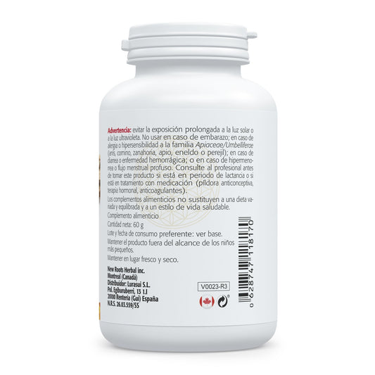 Dong Quai 500 mg Sura Vitasan - panel de advertencias