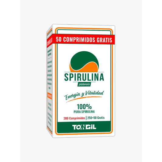 Espirulina pura 100% 300 comprimidos Tongil