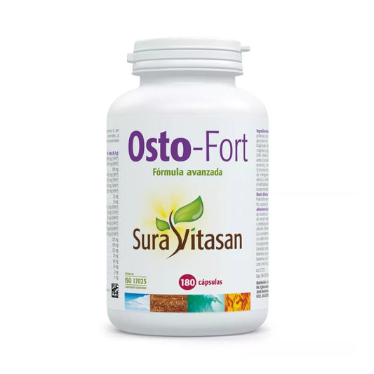 Osto-Fort Fórmula Avanzada 180 cápsulas - Sura Vitasan, envase frontal
