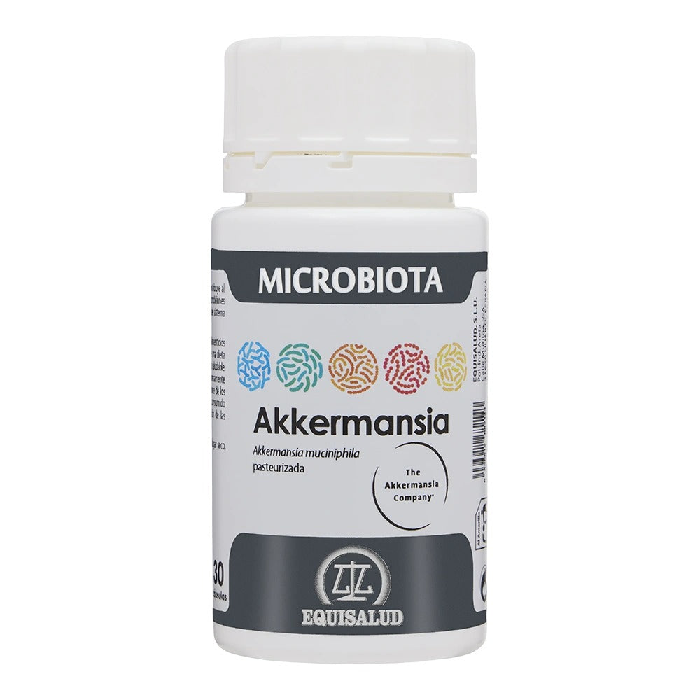 Microbiota Akkermansia Equisalud - envase frontal, 30 cápsulas