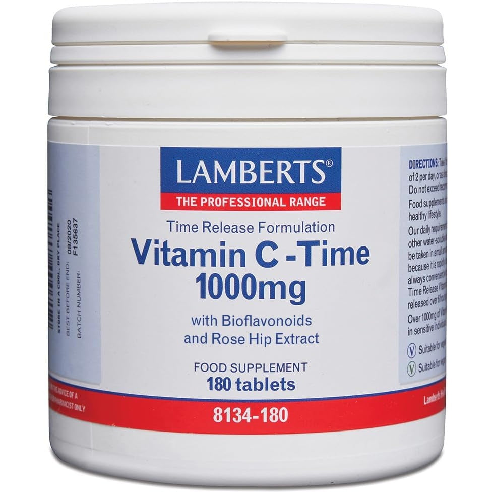 Vitamina C liberación sostenida 1000 mg 180 comprimidos Lamberts
