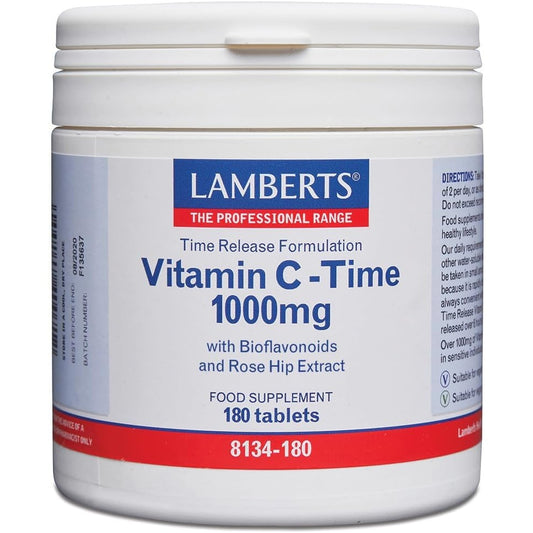 Vitamina C liberación sostenida 1000 mg 180 comprimidos Lamberts