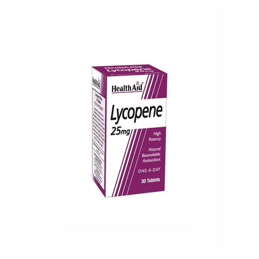 Licopeno (lycopene) 25mg 30 comprimidos - Health Aid