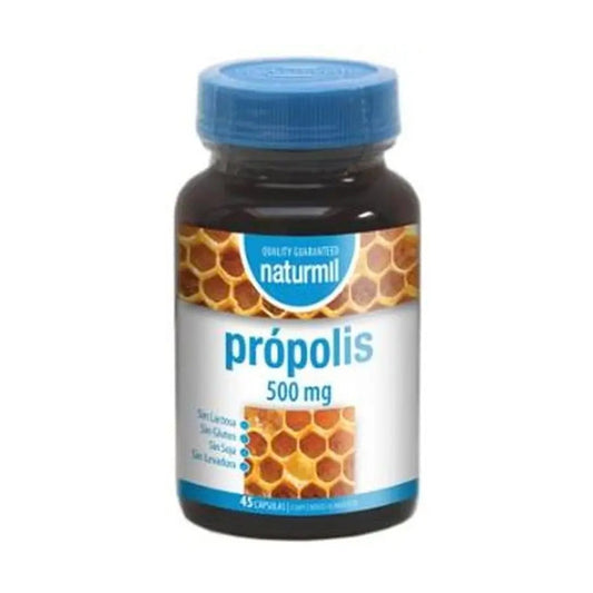 Própolis 500 mg Naturmil, envase de 45 cápsulas