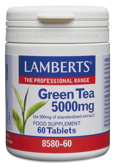 Lamberts Té verde (Camellia sinensis) 500 mg como extracto