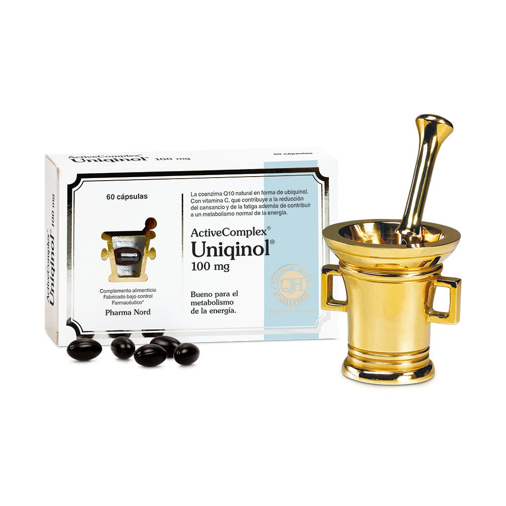 ActiveComplex Uniqinol 100 mg QH de Pharma Nord, envase de 60 c�psulas de ubiquinol